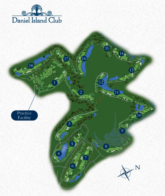 Daniel Island Club Ralston Creek Course Layout