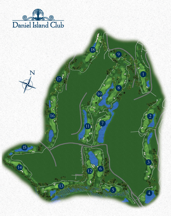 Daniel Island Club Beresford Creek Course Layout